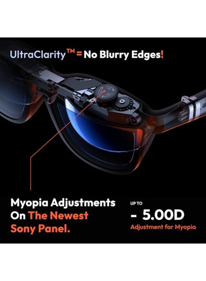 VITURE نظارات VITURE Pro XR/AR، شاشة 135 بوصة 120 هرتز 1000 نت، صوت هارمان، تعديلات قصر النظر، فيلم كهربائي، متوافقة مع آيفون 16/15/أندرويد/ماك/بي سي/ستيم ديك، أول تجربة XR غامرة لجهاز سويتش 2 - Image 5