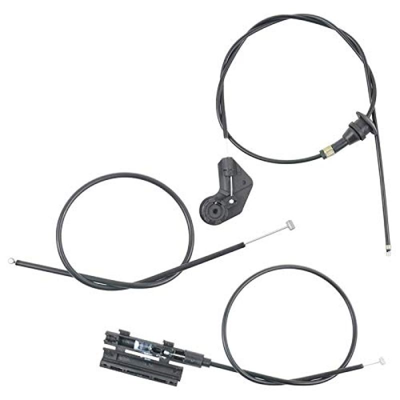 BMW Hood Release Cable 3-Piece Set Direct-Fit Bowden Cable - Restores Smooth Hood Latch Release Engine Hood Cable for E39 525I 530I Models - Image 3