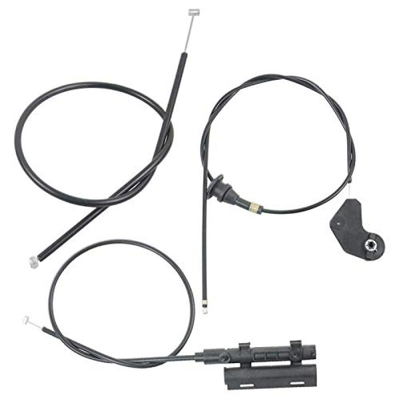 BMW Hood Release Cable 3-Piece Set Direct-Fit Bowden Cable - Restores Smooth Hood Latch Release Engine Hood Cable for E39 525I 530I Models - Image 1