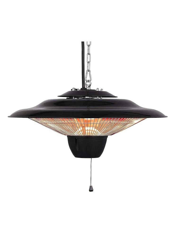 Pull Line Electric Patio Heater – Hanging Ceiling Mounted Halogen Space Heater | Fast Heating, Weatherproof Infrared Heater for Indoor & Outdoor Use - Image 1