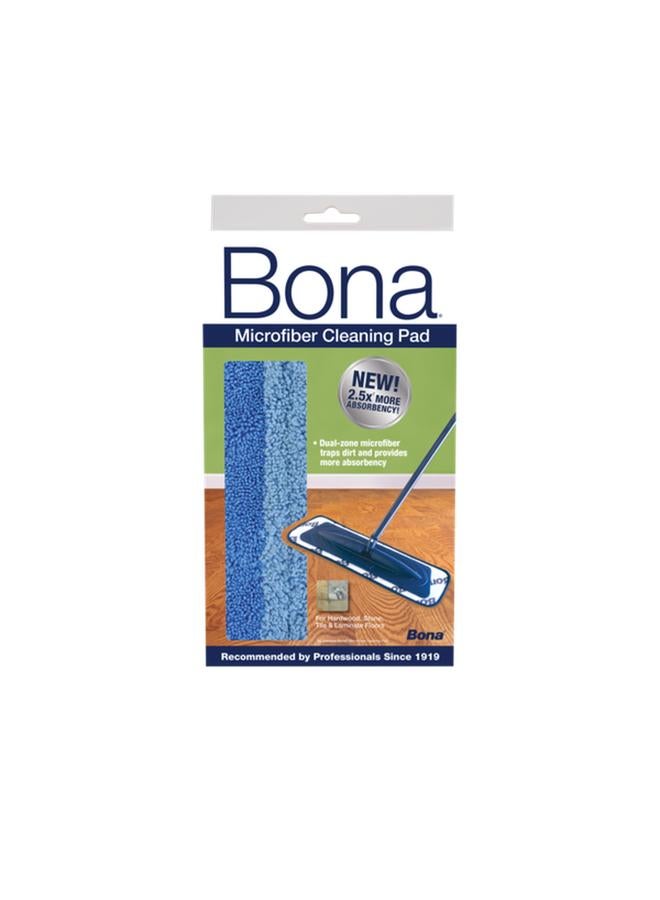 BONA 3-Piece Microfiber Cleaning Pad Blue 16.5inch - Image 1
