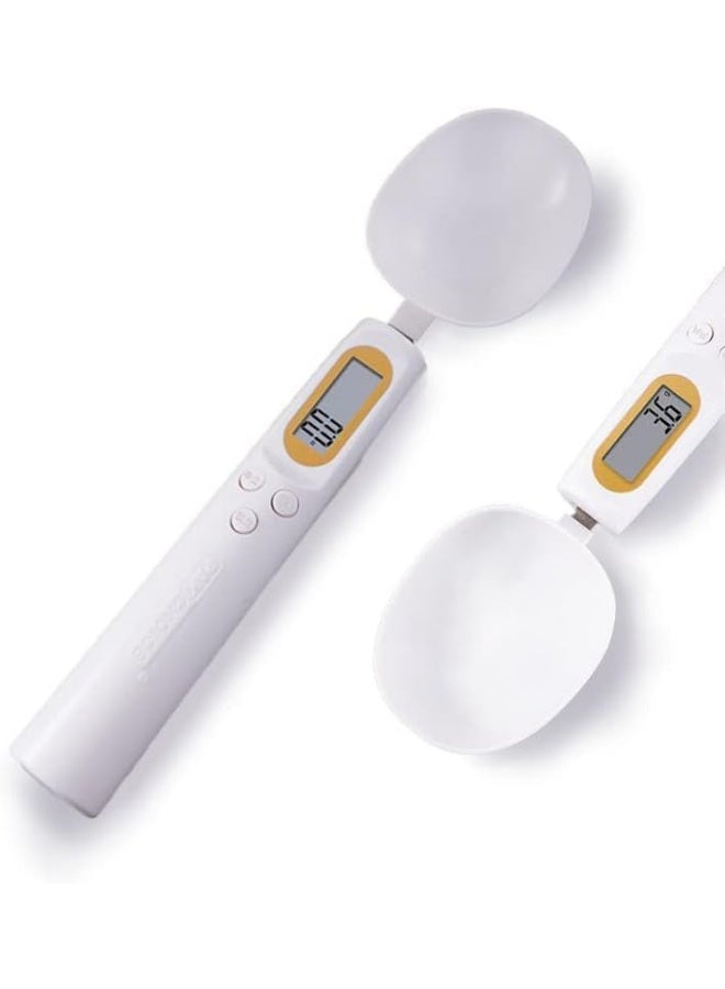 PAKCHOICE Digital Measuring Spoon, Electronic Measuring Spoon Scale 500g / 0.1g, Small Baking Scale with LCD Display, for Food, Spice, Weights up to 500g (USB Charging) - Image 1