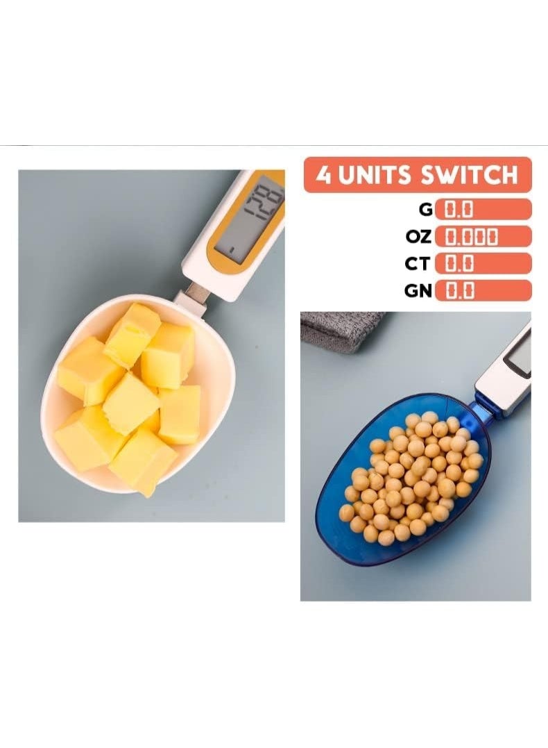 PAKCHOICE Digital Measuring Spoon, Electronic Measuring Spoon Scale 500g / 0.1g, Small Baking Scale with LCD Display, for Food, Spice, Weights up to 500g (USB Charging) - Image 3