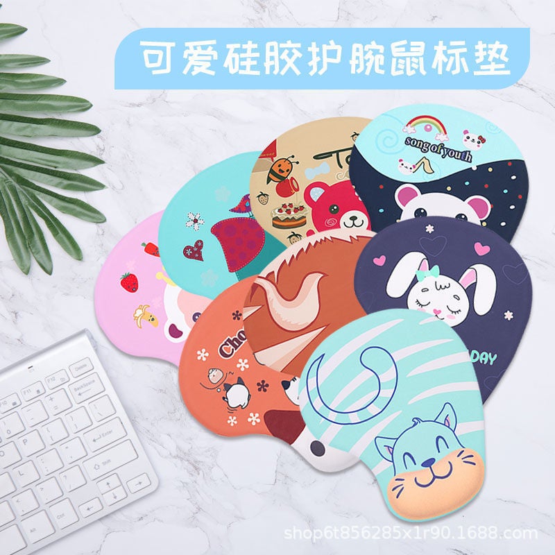 Solid Color Hand Rest Silicone Wrist Mouse Pad Super Soft Wrist Rest Pad Fresh Simple Comfortable Anti-Slip Mat Office - Image 3