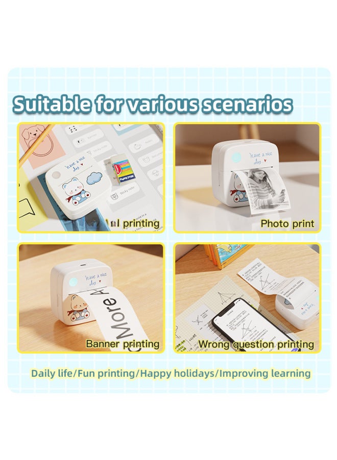Dedicated Mini Printer Label Thermal Printer Photo Picture Graffiti Machine Mini Wrong Print - Image 3