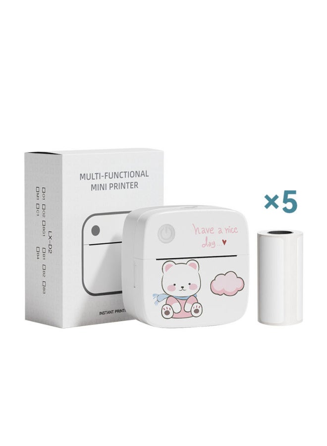 Dedicated Mini Printer Label Thermal Printer Photo Picture Graffiti Machine Mini Wrong Print - Image 1