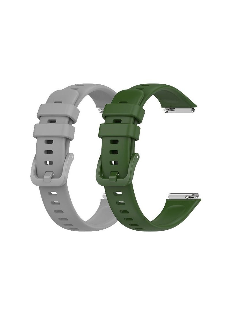 FITME Classic Silicone band Huawei Band 7 (2pcs) - Image 1