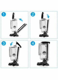 Y&D Waterproof Housing Case for GoPro Hero 9/10(2021), 45m Diving Protective with Mount & Thumbscrew  - Image 3