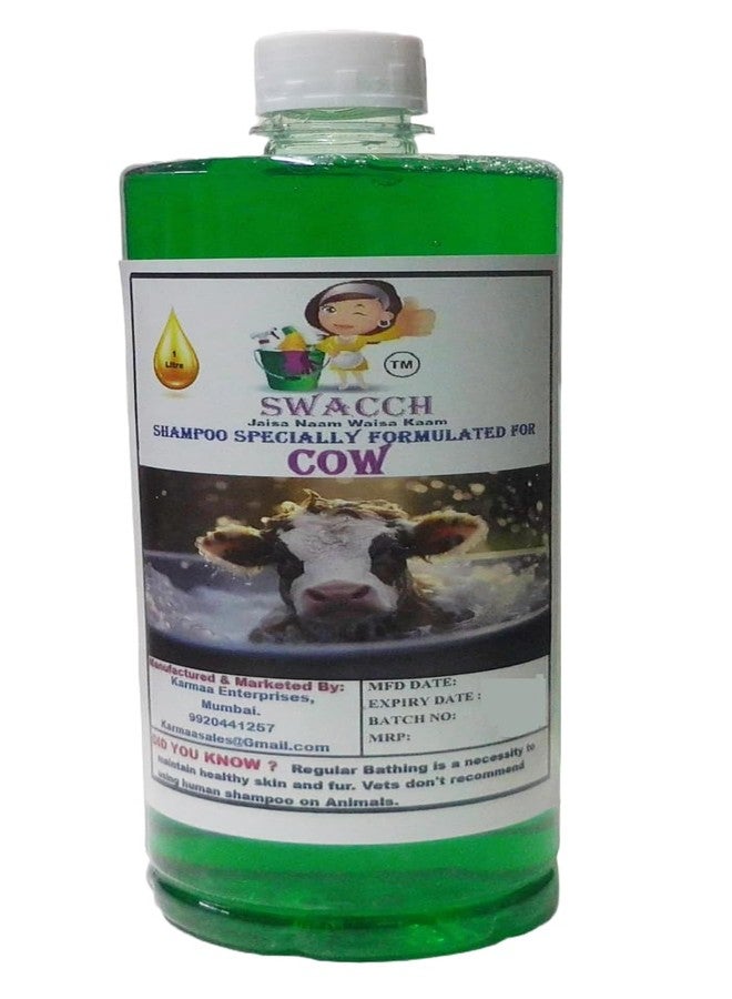 Swacch Shampoo Specially Formulated for Cow (1 Litre) Neem Alovera - Image 1