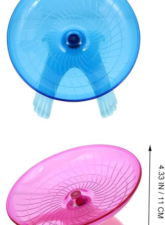 Housoutil 18cm Hamster Exercise Wheel Quiet Running Toy 2 Pack Small Pet Activity - Image 4