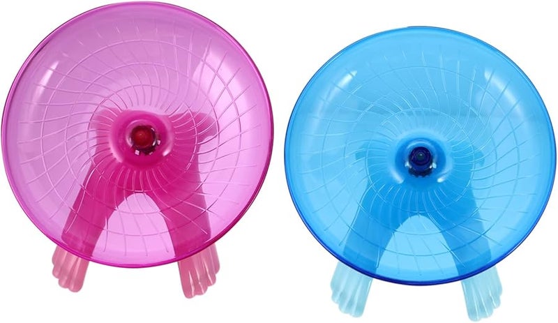 Housoutil 18cm Hamster Exercise Wheel Quiet Running Toy 2 Pack Small Pet Activity - Image 1