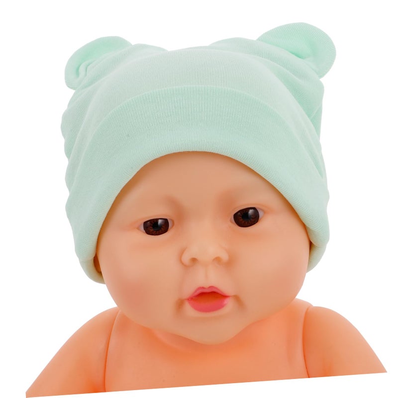 Newborn Bear Ears Beanie Hat Soft Cotton Baby Caps For Boys And Girls - Image 4