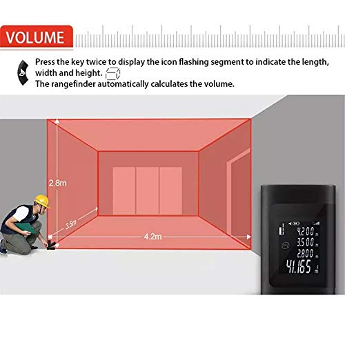 XPR3SS 40m(131 Feet) Type-C Rechargeable Ultra Mini Compact Laser Distance Meter Range Finder Portable Digital Measuring Device. - Image 4