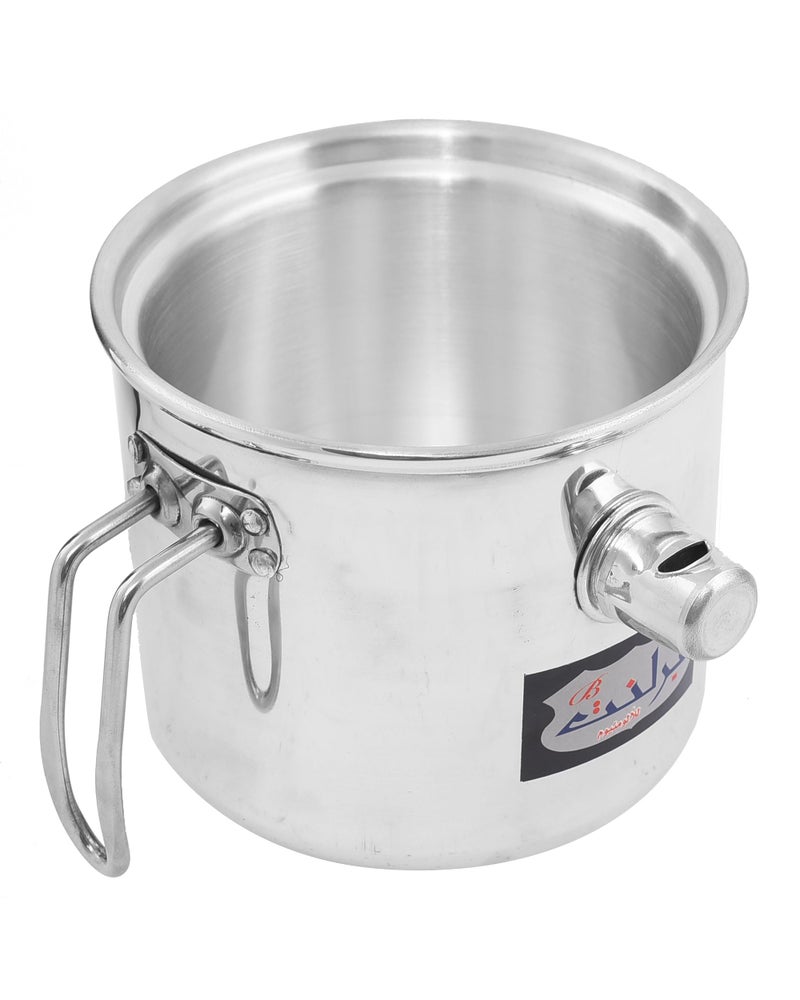 Brilliant Whistling Aluminum Milk Pot, 16 cm Size - Image 3