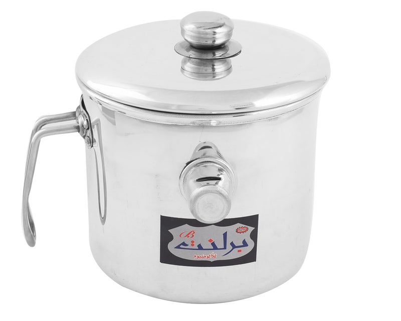 Brilliant Whistling Aluminum Milk Pot, 16 cm Size - Image 1