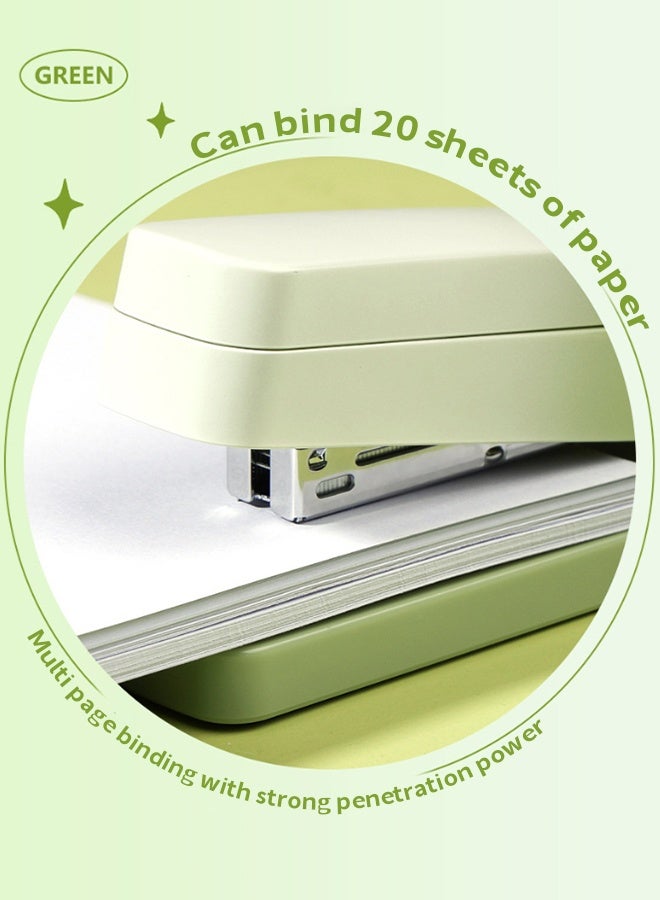 【360° دوران】دباسة متعددة الوظائف بلون أخضر متدرج، متعددة الأوضاع للتجليد، مستلزمات مكتبية بسعة كبيرة 210 ورقة، مصنوعة من المعدن، مناسبة للمكاتب والمدارس في السعودية - Image 5