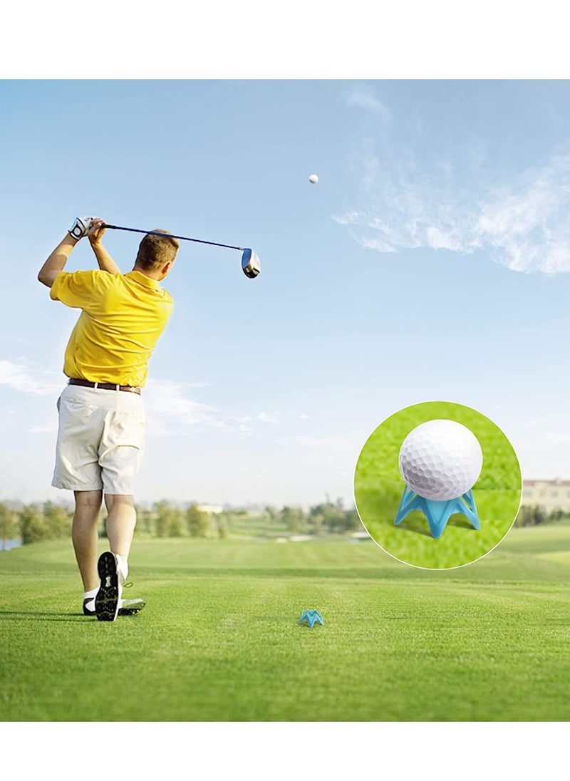SYOSI - Plastic Golf Tees 16Pcs Golf Simulator Tees for Home Outdoor Indoor Golf Tees Simulator Practice Training Golf Mat Tees for Winter Turf and Driving Range Pack of 8 Tall 8 Small - Image 1