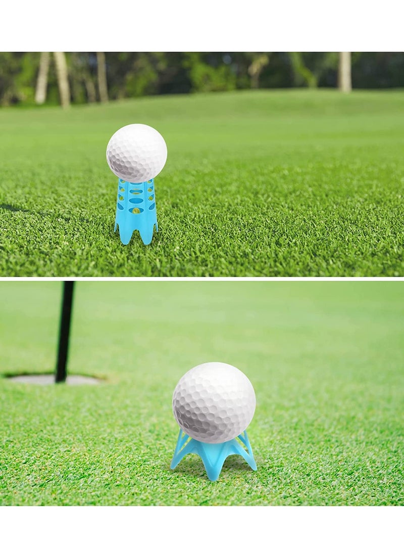 SYOSI - Plastic Golf Tees 16Pcs Golf Simulator Tees for Home Outdoor Indoor Golf Tees Simulator Practice Training Golf Mat Tees for Winter Turf and Driving Range Pack of 8 Tall 8 Small - Image 1