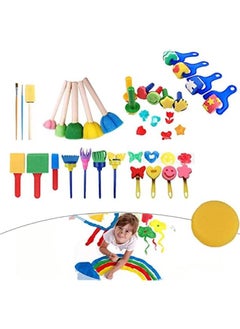 Children's ting Sponge Kit  30  Set for Art and Craft Projects Includes tbrushes Sponges Stam and Drawing Tools for Early Learning and DIY ting Fun for Kids and Toddlers - pzsku/ZE7528F3E493EE61F0195Z/45/_/1730554907/af28668e-9183-4945-a6dd-e61899eb0561