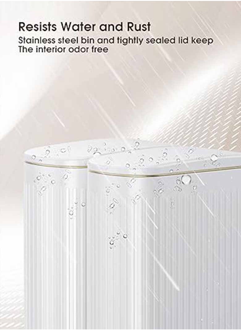 Arabest Slim Bathroom Trash Can with Lid Soft Close, 6 Liter/1.6 Gallon Stainless Steel Small Garbage Can with Removable Inner Bucket, Step Pedal, Slim Wastebasket for Toilet, Office, Bedroom  - Image 4