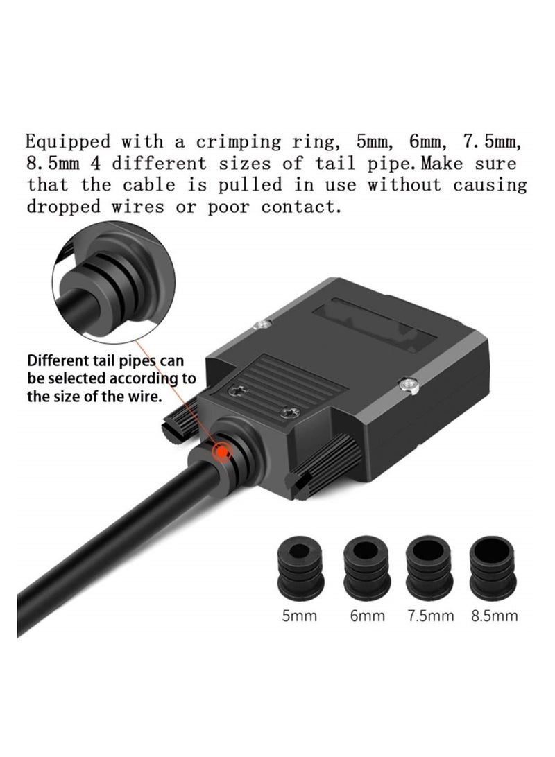 Captaintech DB26 Female Solderless Breakout Connector, Solderfree RS232 D-SUB Serial to 26-Pin Port Terminal Male Adapter Pure Copper Core Gold Plated Connector with Case - Image 4