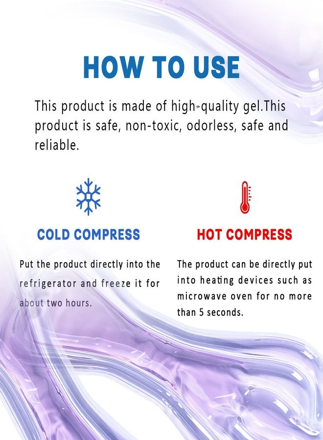 Ruheaou Perineal Cooling Pad, Postpartum Cold Packs Gel Bead Ice Pack Cold Therapy for Women After Pregnancy and Delivery (Purple) - Image 4