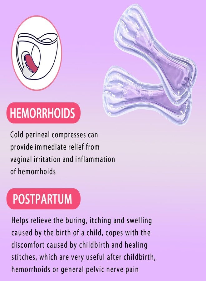 Ruheaou Perineal Cooling Pad, Postpartum Cold Packs Gel Bead Ice Pack Cold Therapy for Women After Pregnancy and Delivery (Purple) - Image 2