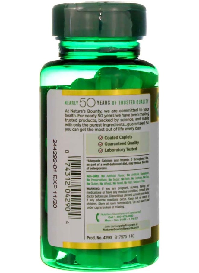 NATURE'S BOUNTY Calcium Magnesium Zinc + D3 - 100 Caplets, Packaging May Vary  - Image 4