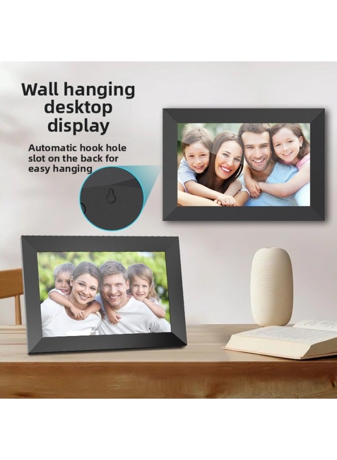 10.1 Inch Smart Cloud Photo Frame WiFi Digital Photo Frame Smart Touch Electronic Photo Album Automatic Loop Player-Color:10.1inch Cloud Photo Frame Black+white 32gb - Image 4