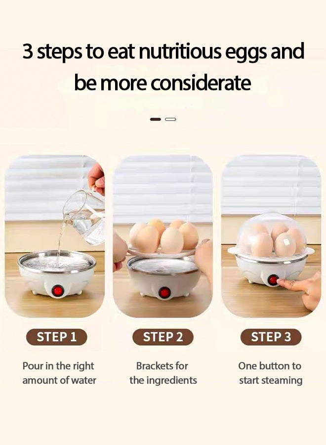 Professional 7-Egg Steamer - Multi-Function Electric Egg Cooker with Auto Shut-Off & Rapid Steam Technology  - Image 5