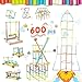 Ggiibro Straw Constructor STEM Building Toys Macaron 600Pcs Interlocking Gear Toy Sets for Kindergarten Classroom Engineering Thin Tube Blocks for 3 4 5 6 7 Years Kids Toy for Boys and Girls Gift - Image 4
