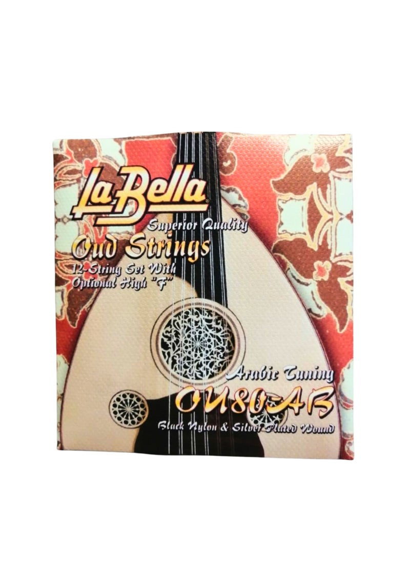 La Bella Black American Oud Labella strings Consisting of 12 Single Strings 