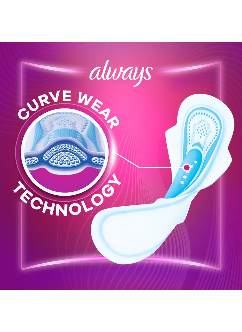 Always Ultra Slim All In One Curve Wear Normal With Wings 16 Sanitary Pads  - Image 2