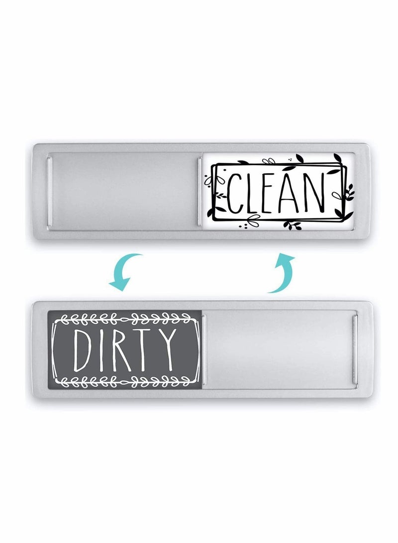 SYOSI Dishwasher Magnet Cleaning Dirty Sign, Indicator, Stylish Universal Kitchen Dishwasher Washing Refrigerator Magnet, With Stickers Suitable For Kitchen Organization And Storage（2PCS） - Image 1