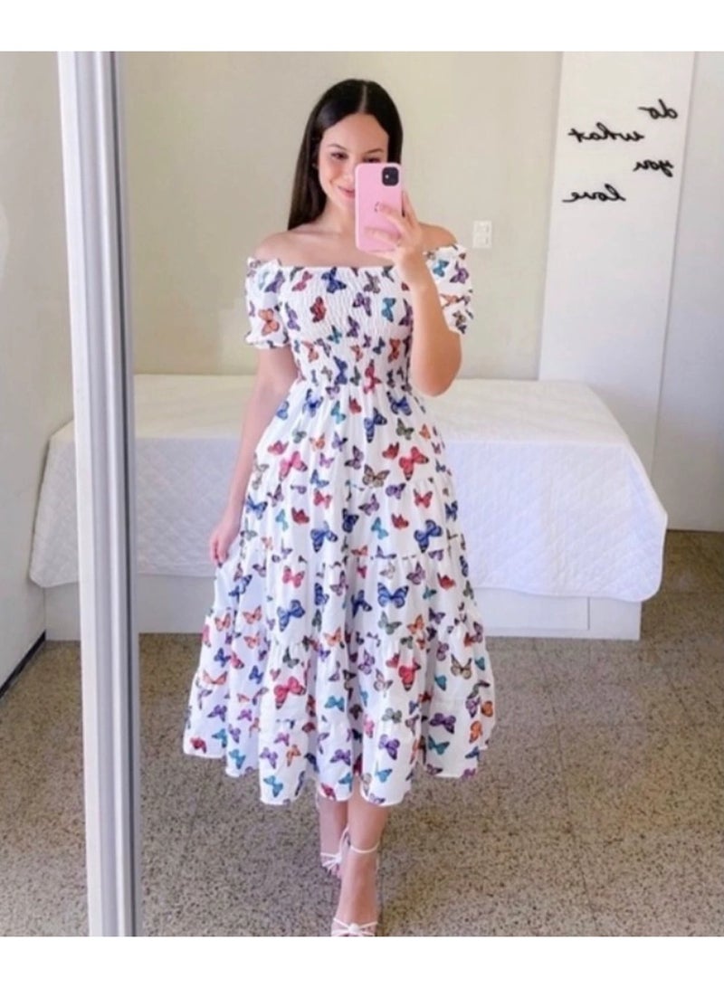 general 2025-2026 Women's Dress - Elegant French Style Fresh Print Fashion - Image 1