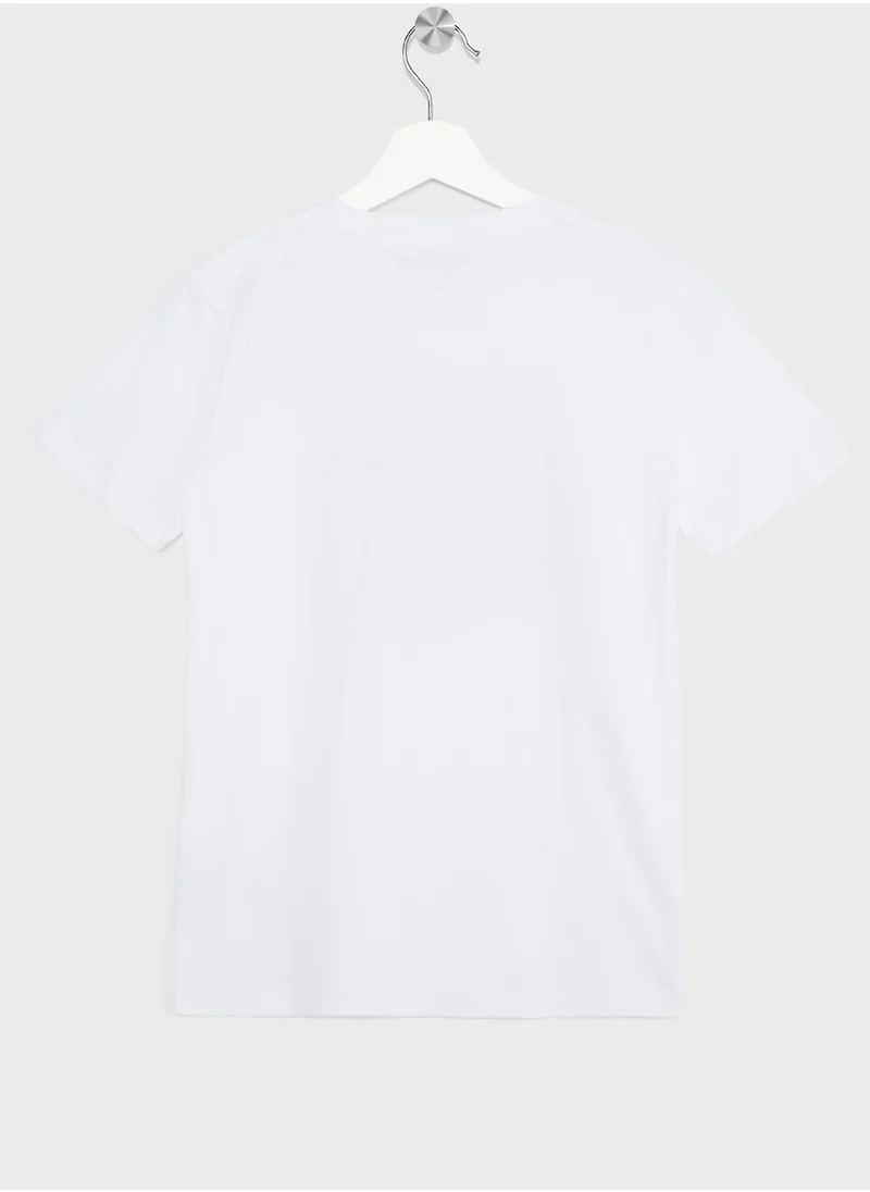وارنر بروس Hogwarts Teen Boys Graphic Printed Tee