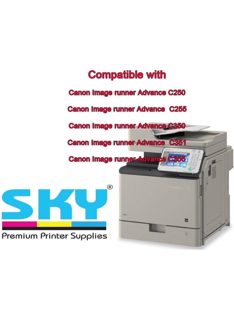 SKY Cyan CEXV47 NPG-65 GPR-51 Compatible Toner Cartridge  for ImageRUNNER Advance C250 C350 C255iF C355iF C350iF C250iF - Image 2