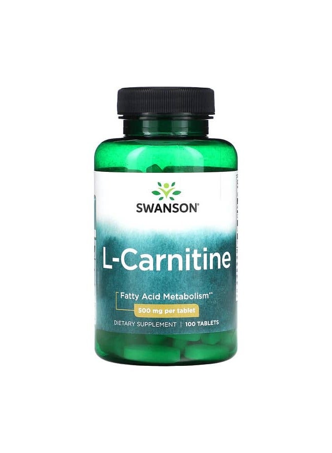 SWANSON L-كارنيتين، 500 ملغ، 100 قرص