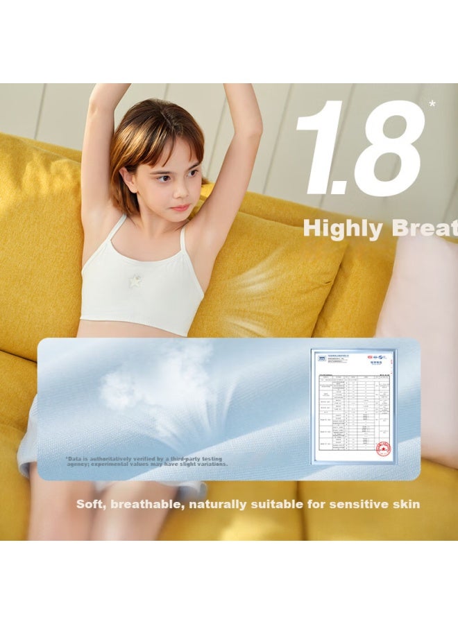 Like Uu Sweat-wicking Modal Girls' Underwear Development Stage 1 Elementary School Children's Camisole Bra - Image 2
