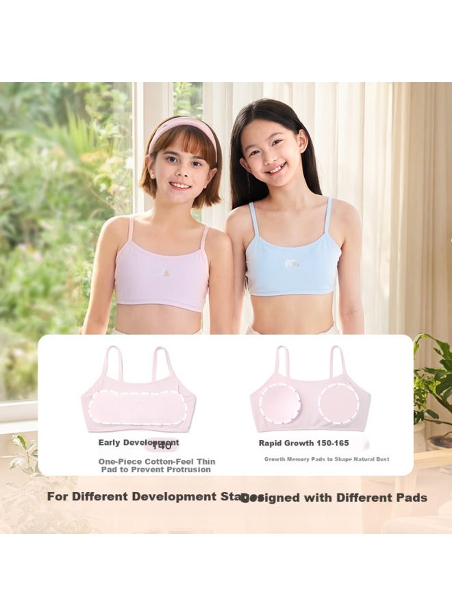 Like Uu Sweat-wicking Modal Girls' Underwear Development Stage 1 Elementary School Children's Camisole Bra - Image 4