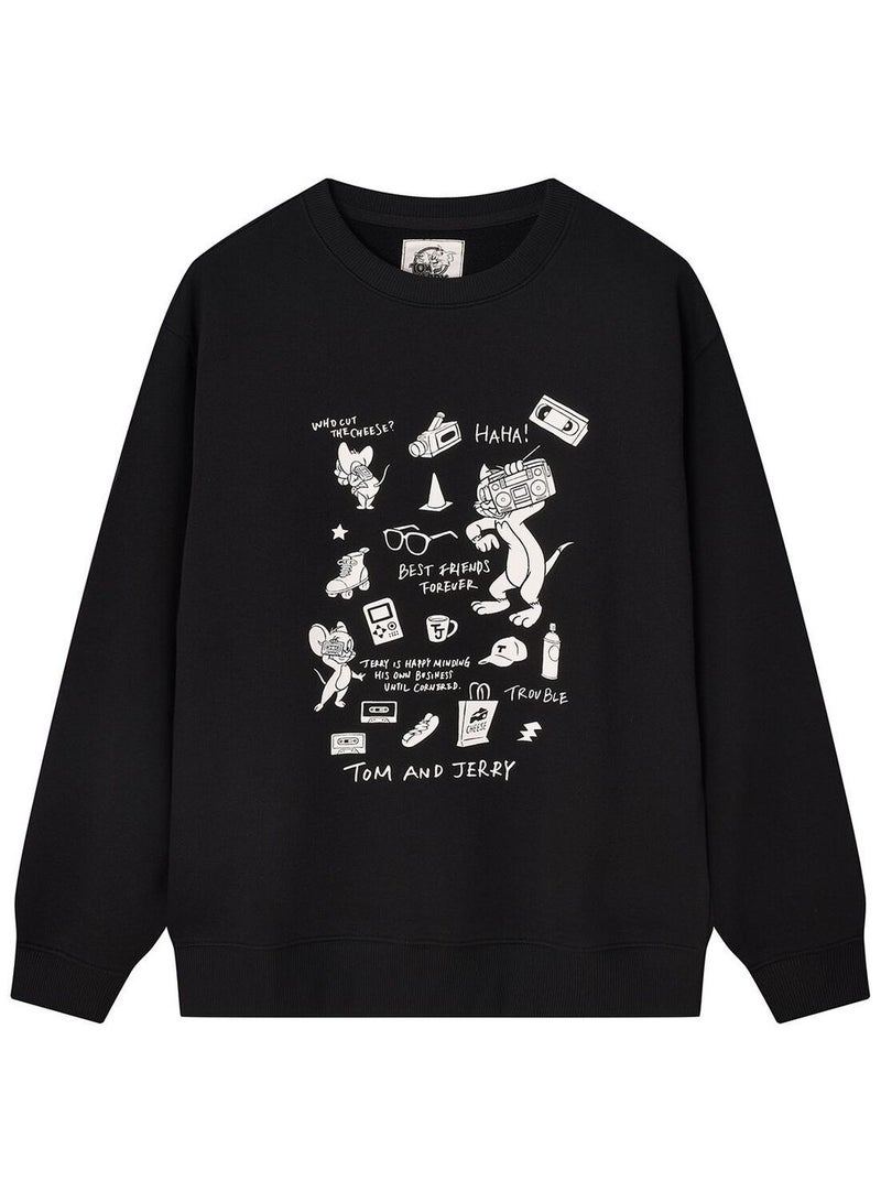 GIORDANO Men's Relaxed Fit Long Sleeve  Sweatshirt - Image 1