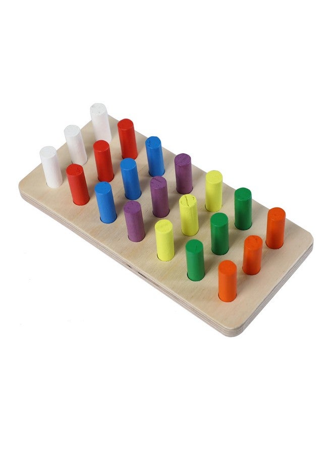 Smoneo ألعاب خشبية تعليمية لتعليم الألوان من سمونيو - ألعاب تكديس وترتيب الأشكال ولعبة بناء الدومينو للأطفال من 3 سنوات فما فوق، متعددة الألوان (صغيرة) - Image 1