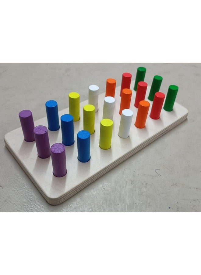 Smoneo ألعاب خشبية تعليمية لتعليم الألوان من سمونيو - ألعاب تكديس وترتيب الأشكال ولعبة بناء الدومينو للأطفال من 3 سنوات فما فوق، متعددة الألوان (صغيرة) - Image 5