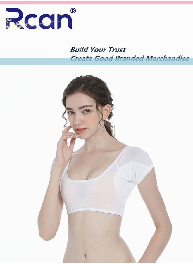 Rcan - Underarm Sweat Pad Quick Dry Protective Chest Underwear Ultra Thin Anti-Slip Anti-Sweat Deodorant Washable Tank Top For Women S-XL - Image 1