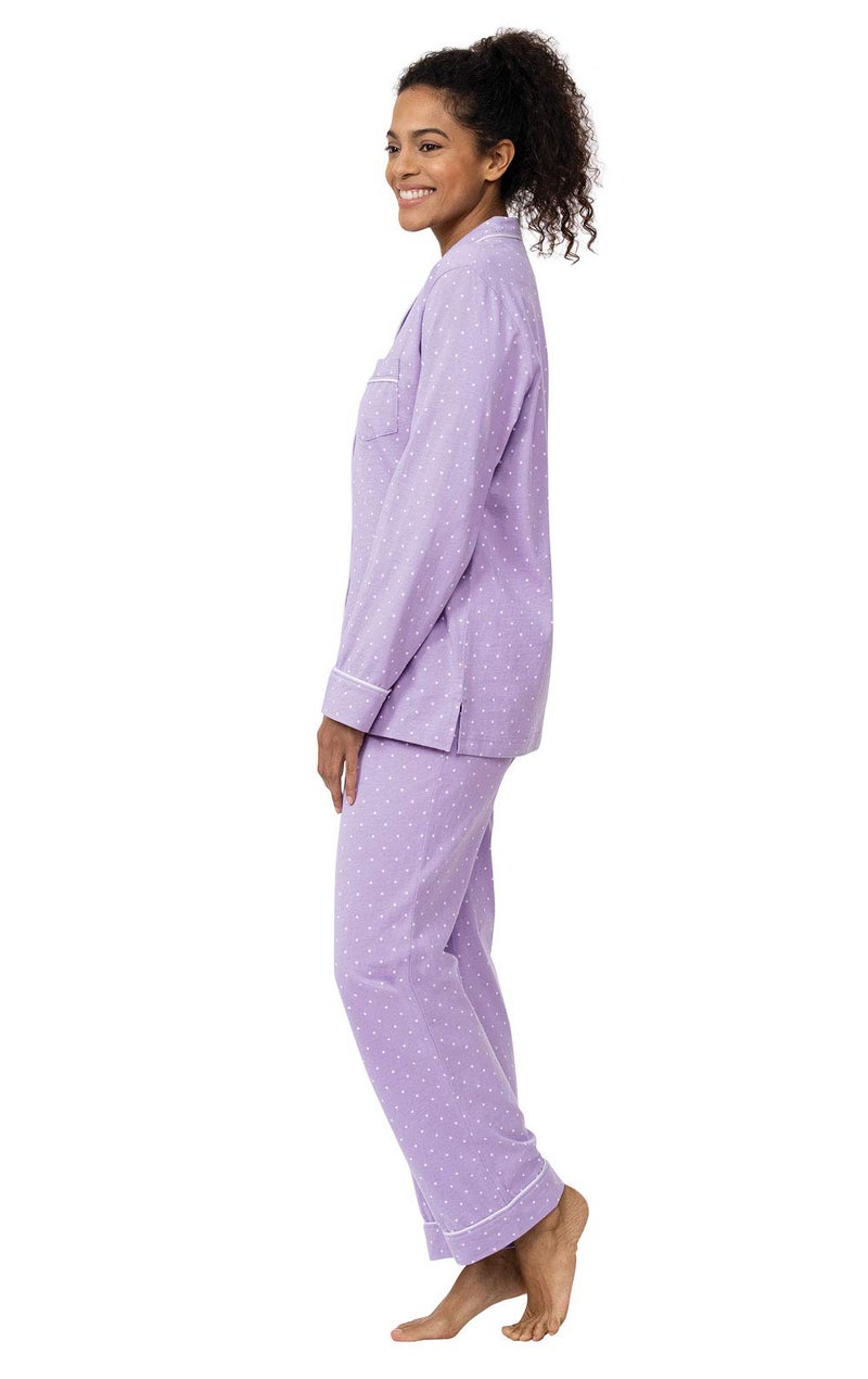 PajamaGram Womens Pajamas So Soft - Cute Pajamas for Women, Lavender, L, 12-14 - Image 3