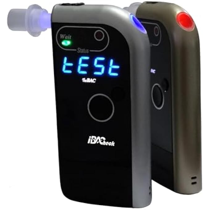 rayihni Portable Alcohol Tester with Electrochemical Fuel Cell Sensor. With Brilliant Light, Anti-Suction Mouthpiece + Eject Button, Low Power and Last 300 Tests - Image 2