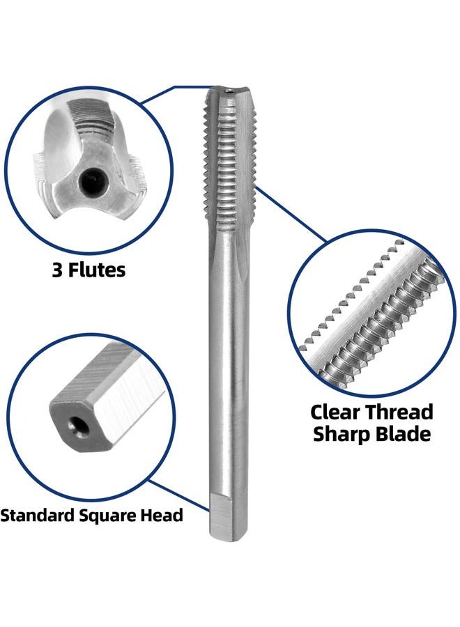 Burkit M8 X 1.25 Tap and Die Set, M8 x 1.25 Machine Thread Tap and Round Die Right Hand - Image 4