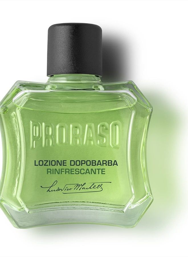 proraso لوشن ما بعد الحلاقة للرجال، منعش ومقوي مع المنثول وزيت الأوكالبتوس، 3.4 أونصة سائلة (عبوة واحدة) - Image 2