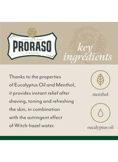 proraso After Shave Lotion for Men, Refreshing and Toning with Menthol and Eucalyptus Oil, 3.4 Fl Oz (Pack of 1)  - Image 4