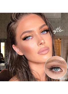 Zegaine Lashes Fluffy False Eyelashes Cat Eye Faux Mink Lashes Natural Look Long Wispy Fake Lashes Fluffy Fox Eyelashes Extensions 12 Pairs Volume Dramatic Lashes Strips 8-18Mm By Zegaine  - Image 4